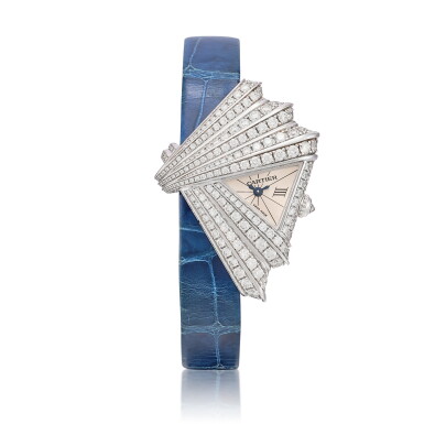 View full screen - View 1 of Lot 1611. ‘Libre Froissée’ Diamond Wristwatch | 卡地亞 | ‘Libre Froissée’ 鑽石 腕錶.