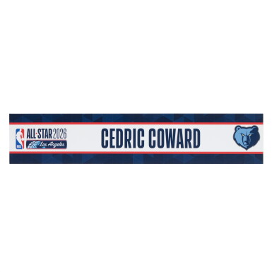 View full screen - View 1 of Lot 74. Cedric Coward ‘NBA All-Star Weekend’ Locker Room Nameplate.