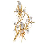 Van Cleef & Arpels | Gold, Diamond and Ruby Brooch