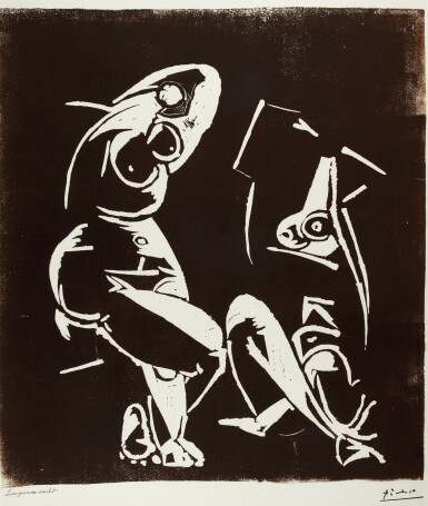 View full screen - View 1 of Lot 30. PABLO PICASSO | FEMMES À LEUR TOILETTE (BA. 1037; PP. L-016).