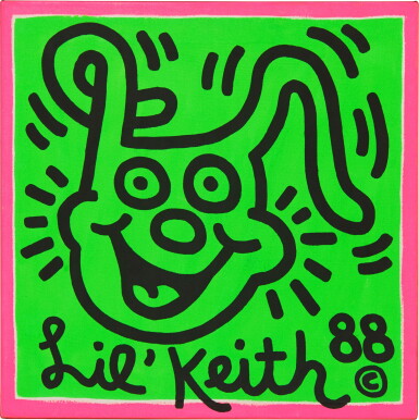 View full screen - View 1 of Lot 568. Keith Haring 凱斯・哈林 | Untitled (Lil Keith) 無題(小凱斯).