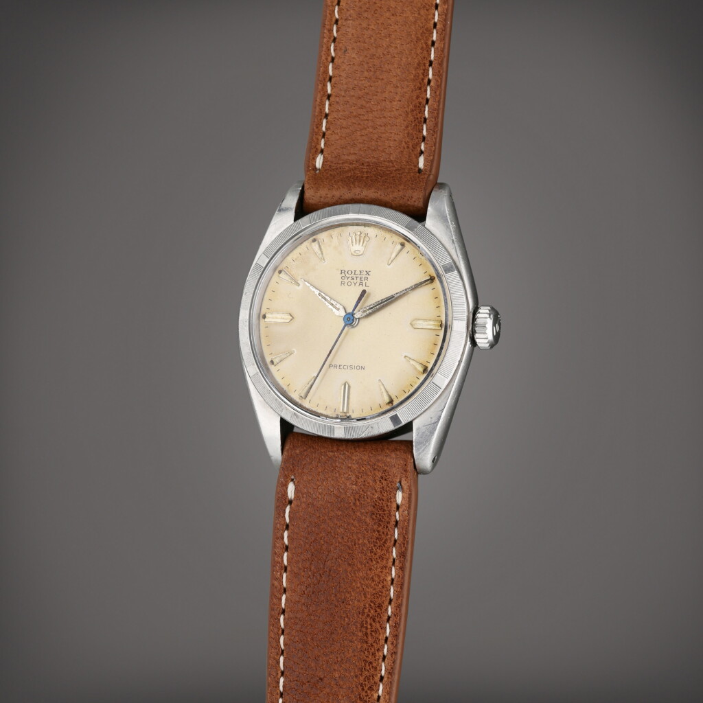 View full screen - View 1 of Lot 134. Reference 6427 Oyster Royal Precision | A stainless steel wristwatch, Circa 1961.
