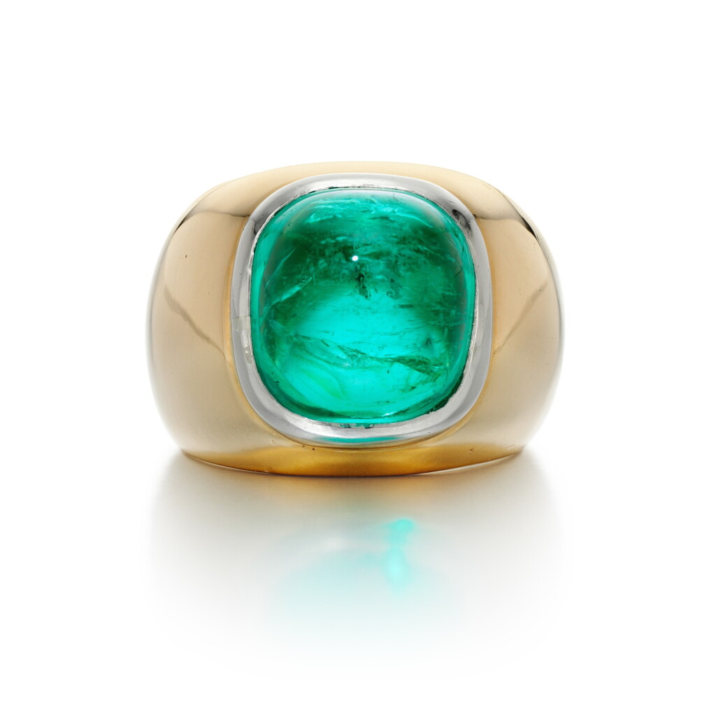 View full screen - View 1 of Lot 234. EMERALD RING.