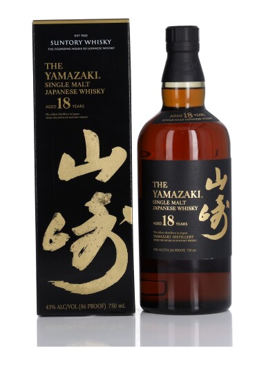 View full screen - View 1 of Lot 60. The Yamazaki 18 Year Old 43.0 abv NV (1 BT 75cl).