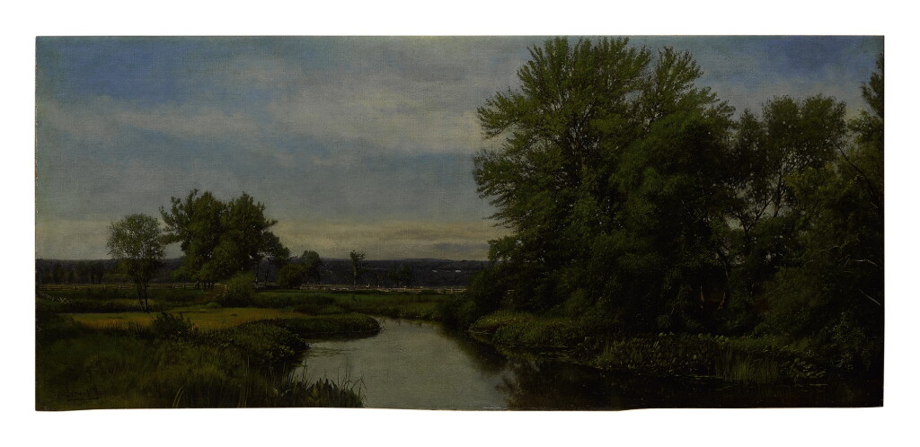 View full screen - View 1 of Lot 46. JAMES MCDOUGAL HART | A STREAM THROUGH THE PASTURE.