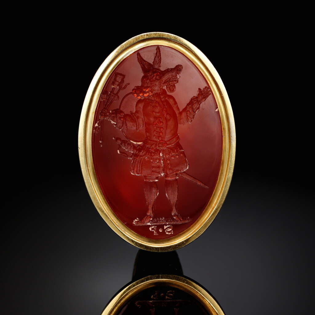 View full screen - View 1 of Lot 237. Intaglio with the Good Servant.