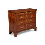 A George II Walnut Bachelor's Chest, Circa 1740