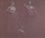 HERBERT JAMES DRAPER | Studies for Ceres and Juno in ‘Prospero Summoning Nymphs and Deities’