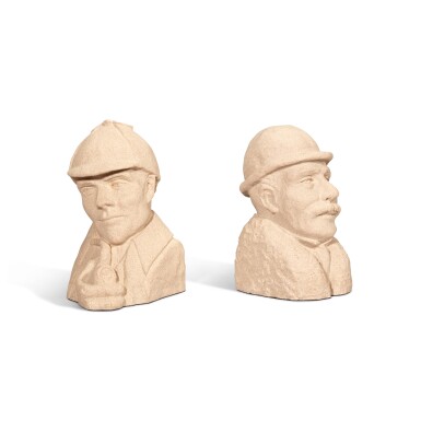 View full screen - View 1 of Lot 41. Holmes and Watson bookends.