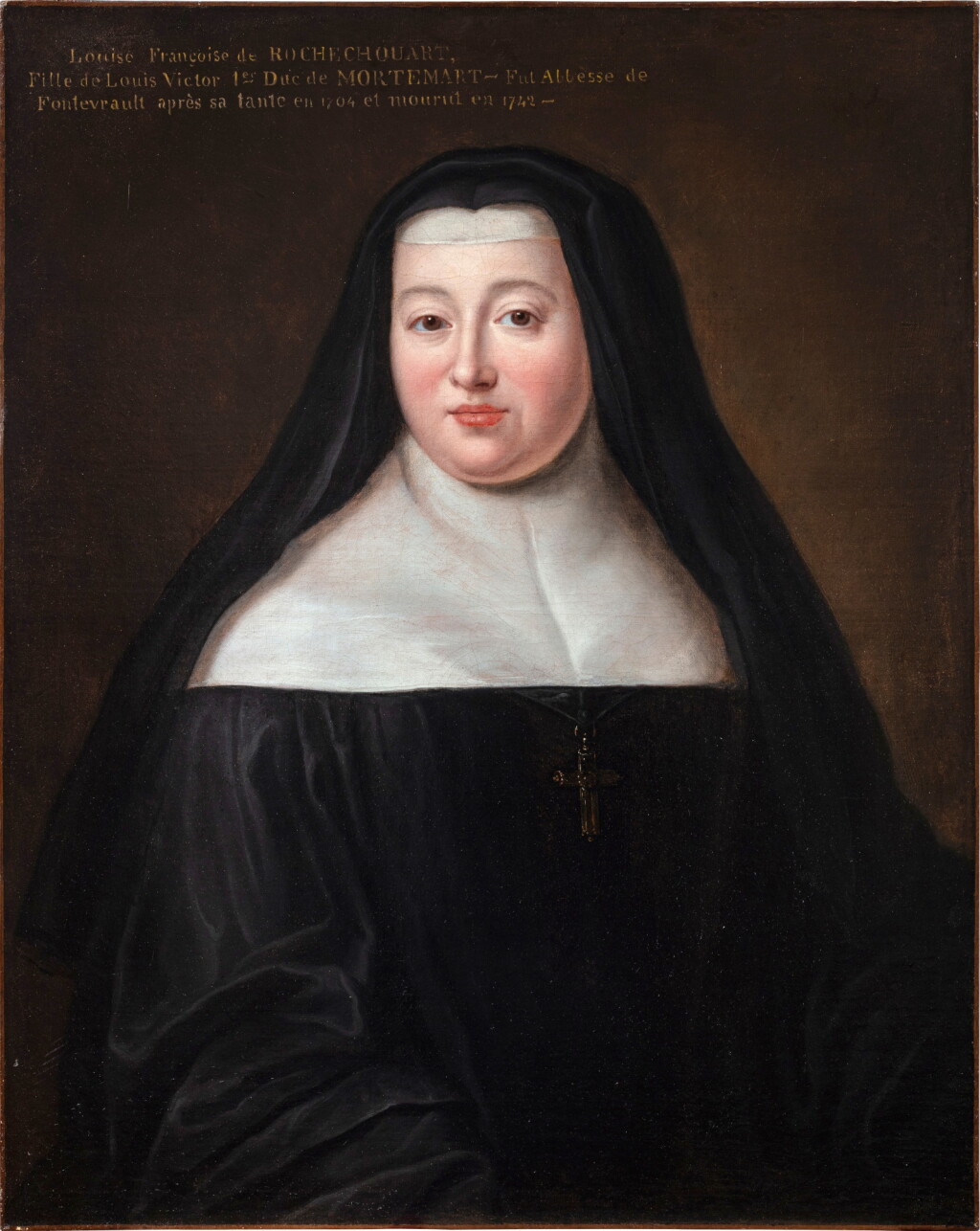 View full screen - View 1 of Lot 129. Portrait of Marie-Madeleine de Rochechouart de Mortemart, Abbess of Fontevraud (1645-1704).