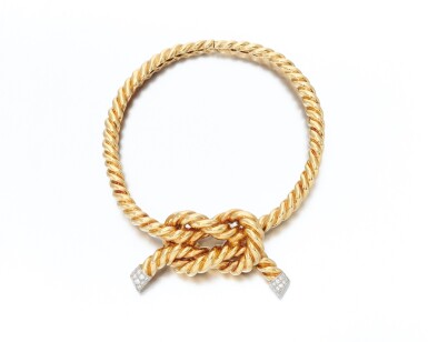 View full screen - View 1 of Lot 109. Diamond necklace (Collana con diamanti).