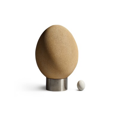 View full screen - View 1 of Lot 15. A Completely Intact Egg of an Elephant Bird .