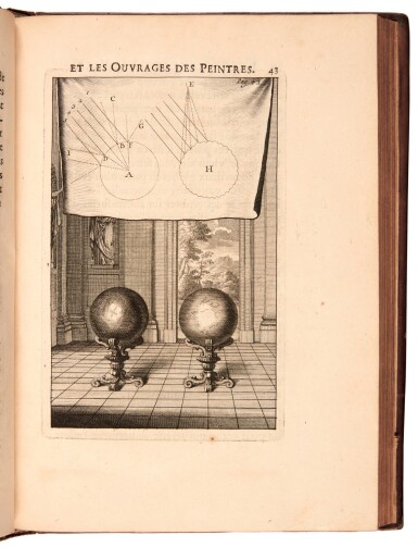 View full screen - View 1 of Lot 519. Félibien, Entretiens sur les vies des plus excellens peintres, 3 vols, Paris, 1666-1679, contemporary calf.