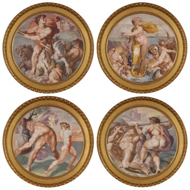 View full screen - View 1 of Lot 219. Four Mythological Scenes.