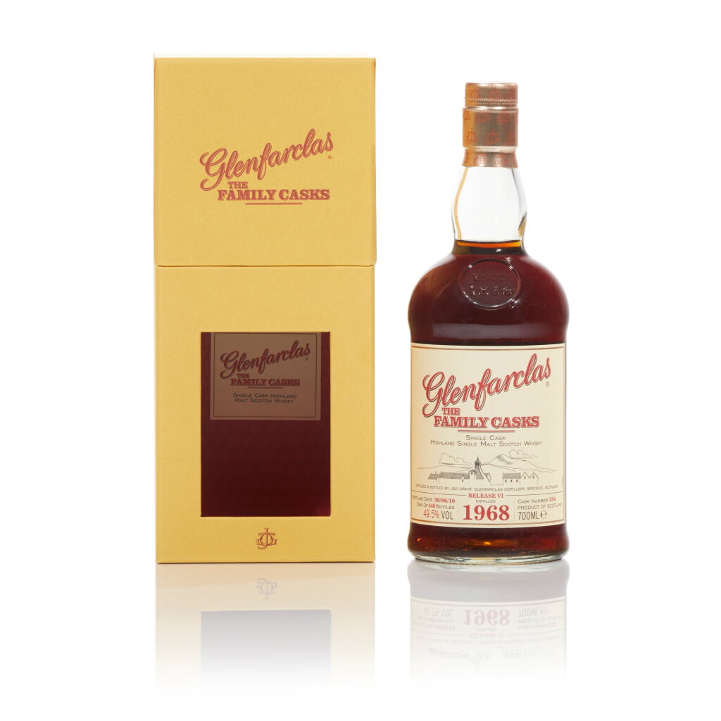 View full screen - View 1 of Lot 322. Glenfarclas The Family Casks 49.5 abv 1968 (1 BT70).