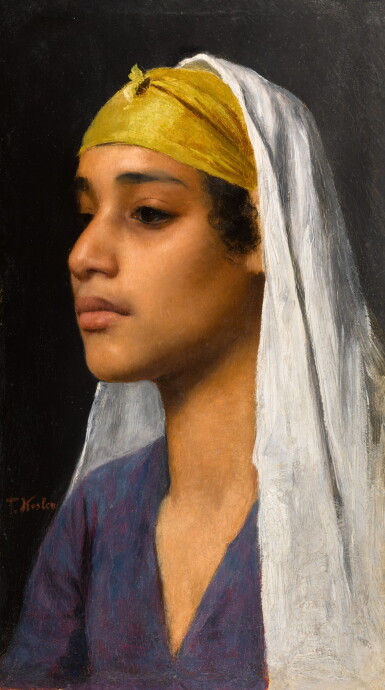 View full screen - View 1 of Lot 52. Young Egyptian Girl.