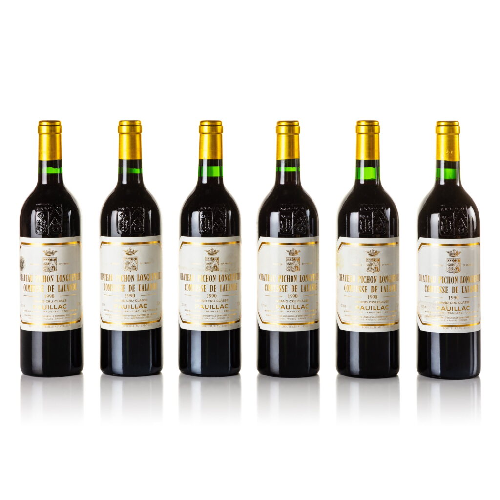 View full screen - View 1 of Lot 133. Château Pichon Longueville, Lalande 1990 (12 BT).