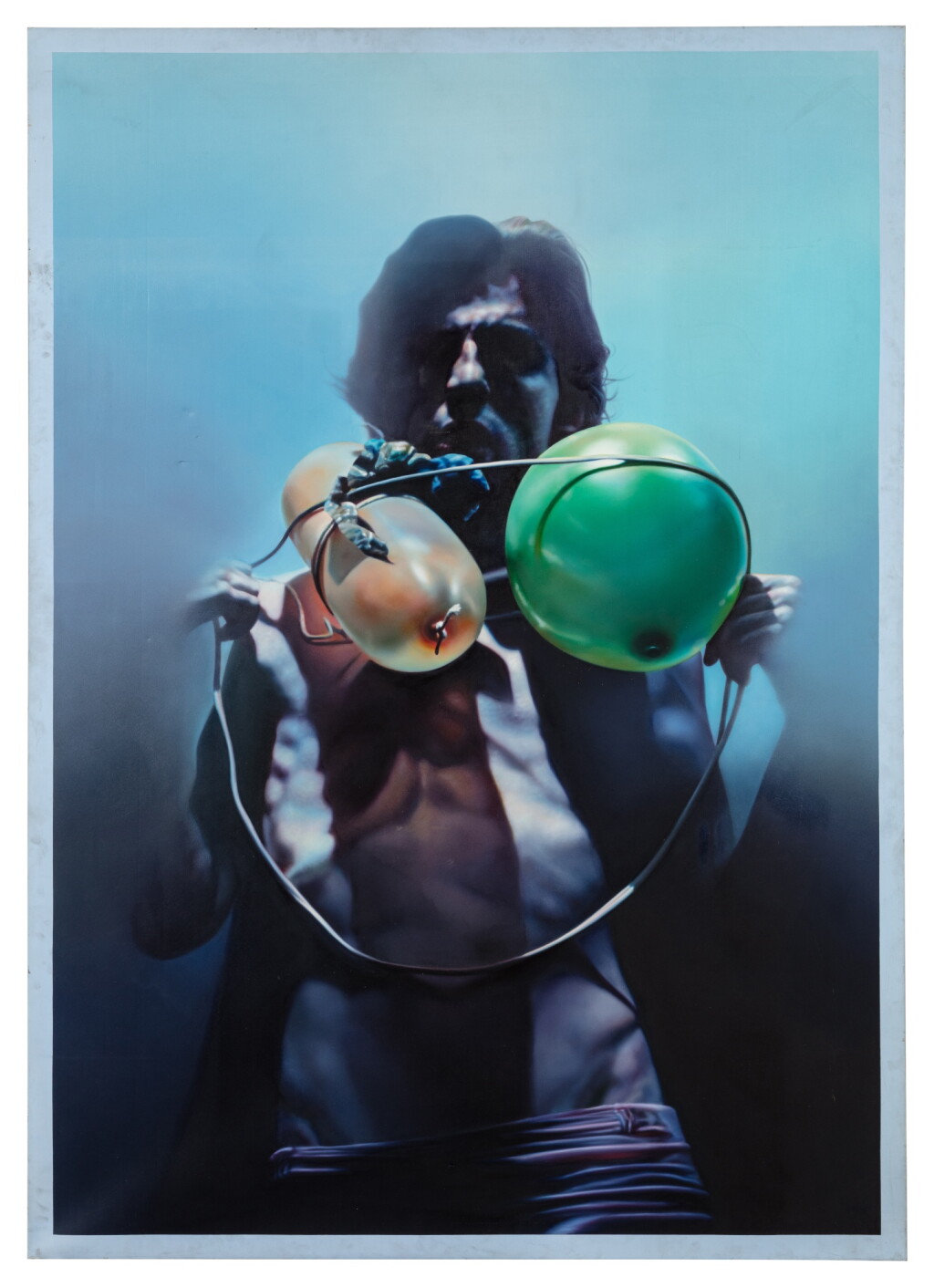 View full screen - View 1 of Lot 270. Autoportrait avec des ballons et fils et des machins.