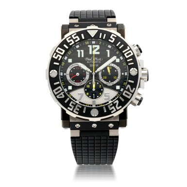 View full screen - View 1 of Lot 163. PAUL PICOT | PLONGEUR C-TYPE, REF 4030 LIMITED EDITION TITANIUM CHRONOGRAPH WRISTWATCH CIRCA 2010.