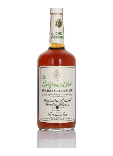 View full screen - View 1 of Lot 273. The California Club Members 8 Year Old Special Stock 86 Proof NV (1 Bottle 4/5 Quart).