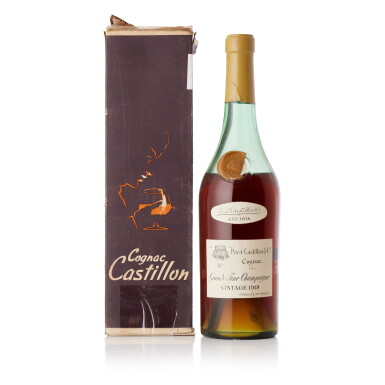 View full screen - View 1 of Lot 6695. Castillon Vintage Cognac 41.0 abv 1914 (1 BT70).