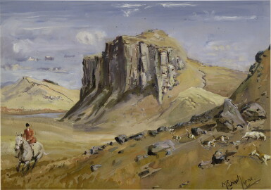 View full screen - View 1 of Lot 49. MICHAEL LYNE | THE HUNT AT CRAG LOUGH.