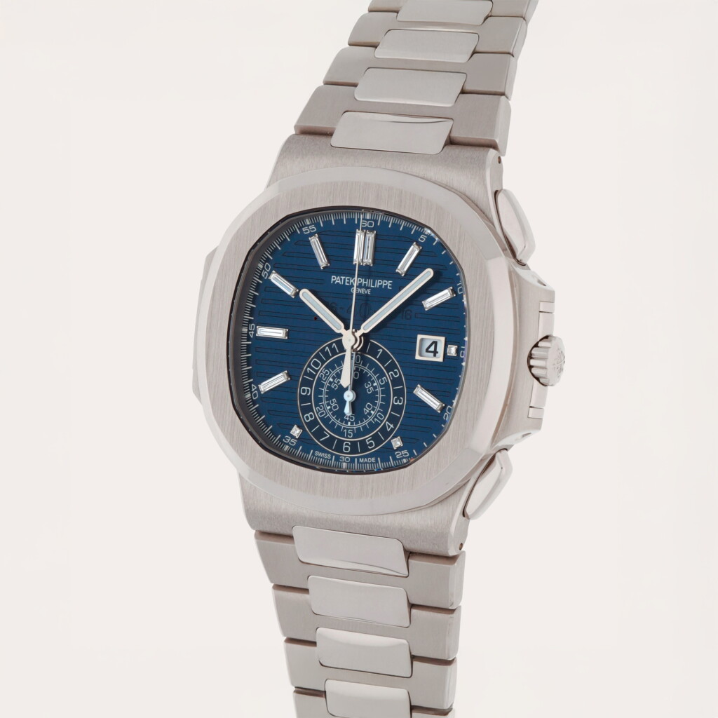 View full screen - View 1 of Lot 70. Nautilus '40th Anniversary', Reference 5976/1G-001 | A limited edition white gold flyback chronograph wristwatch with date and bracelet | Circa 2016.