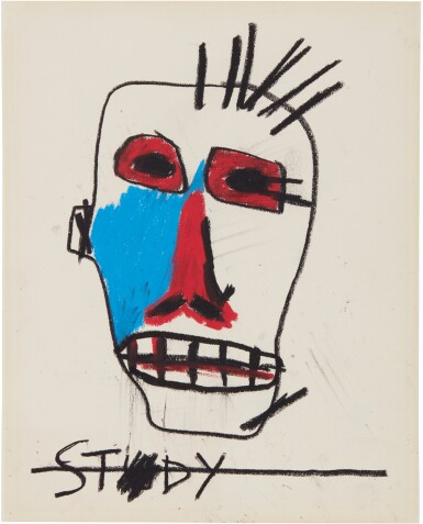 View full screen - View 1 of Lot 418. JEAN-MICHEL BASQUIAT | UNTITLED (STUDY).
