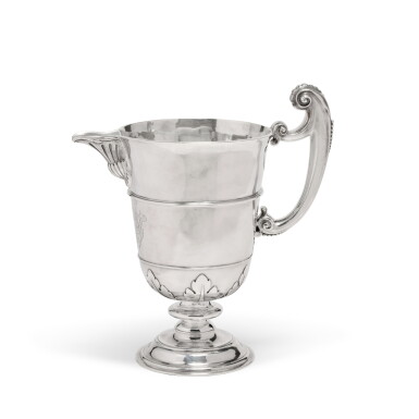 View full screen - View 1 of Lot 575. A Charles II Silver Ewer, Maker's Mark SH Conjoined Possibly for St John Hoyte (Mitchell, p. 488), London, 1679.