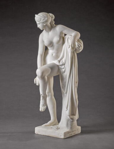 View full screen - View 1 of Lot 12. HOLME CARDWELL, AFTER THE ANTIQUE | VENUS REMOVING HER SANDAL.