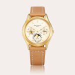 Reference 3940 A yellow gold perpetual calendar wristwatch with moon phases, 24 hours and leap year indication, Retailed by Beyer, made in 1988 | 百達翡麗 | 型號3940 | 黃金萬年曆腕錶,備月相、24小時及閏年顯示,由BEYER 發行 ,1988年製