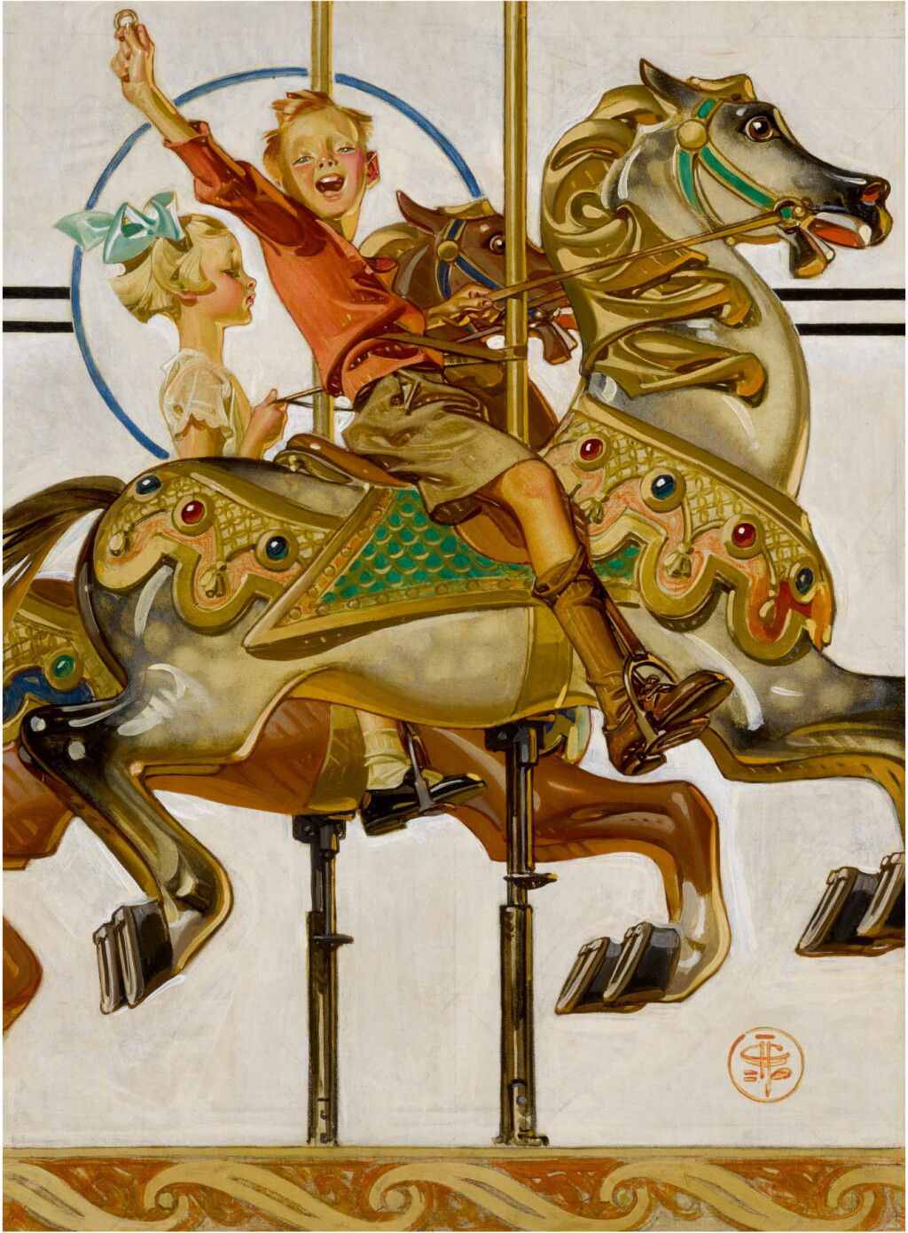 View full screen - View 1 of Lot 32. Carousel Ride.