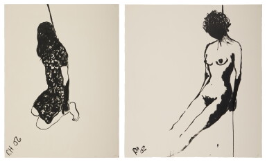View full screen - View 1 of Lot 184. i. Suicide Drawing; ii. Suicide Drawing.