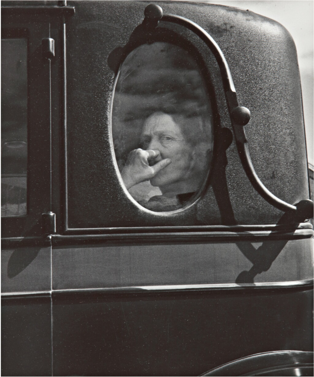 View full screen - View 1 of Lot 71. DOROTHEA LANGE | 'END OF AN ERA IN A SMALL VALLEY TOWN, CALIF.' (FUNERAL CORTEGE).