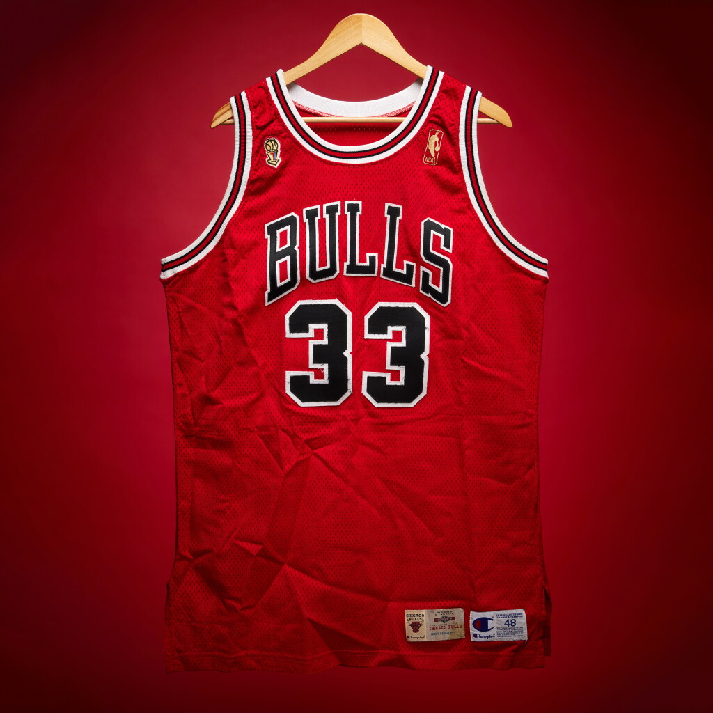 View full screen - View 1 of Lot 1. Scottie Pippen ‘Flu Game’ Chicago Bulls 1997 NBA Finals Game Worn and Signed Jersey | Matched to 3 NBA Finals Games | Games 3, 4, and 5 | Matched to 3 Additional 1997 NBA Playoff Games | Game Winning Assist | 2 Double-Doubles.