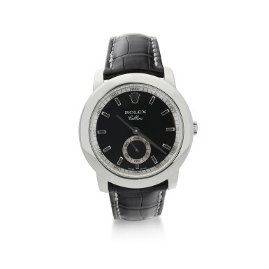 View full screen - View 1 of Lot 177. ROLEX | REFERENCE 5241 CELLINI A PLATINUM WRISTWATCH, CIRCA 2001.
