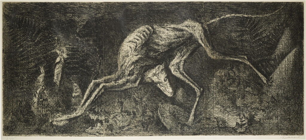 View full screen - View 1 of Lot 108. Dog, Minerals and Architectural Landscape (three works).