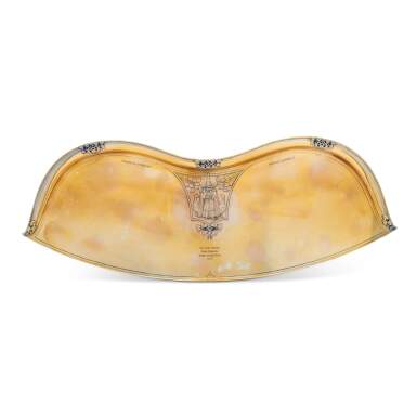 View full screen - View 1 of Lot 261. An Unusual American Silver Arts and Crafts Twin Baby Tray, Tiffany & Co., New York, Dated 1913.