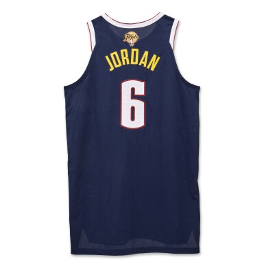 View full screen - View 1 of Lot 153. DeAndre Jordan Denver Nuggets 2023 NBA Finals Game Worn Icon Edition Jersey | Game 2.