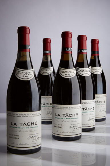 View full screen - View 1 of Lot 78. La Tâche 1990 Domaine de la Romanée-Conti (5 BT).