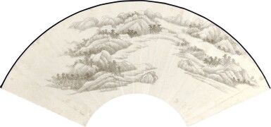 View full screen - View 1 of Lot 3029. 張大千 湖山爽氣 | Zhang Daqian (Chang Dai-chien), Lush Hills in Mist.