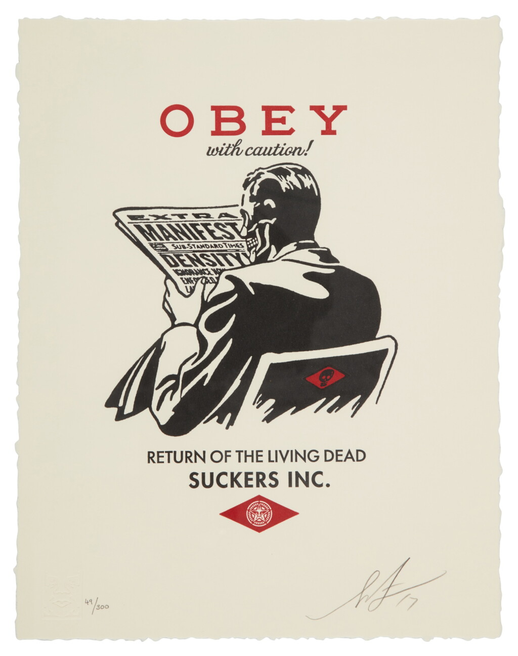 View full screen - View 1 of Lot 327. Obey with Caution.