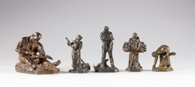 View full screen - View 1 of Lot 67. Cinq ouvriers agricoles (Five farm workers).