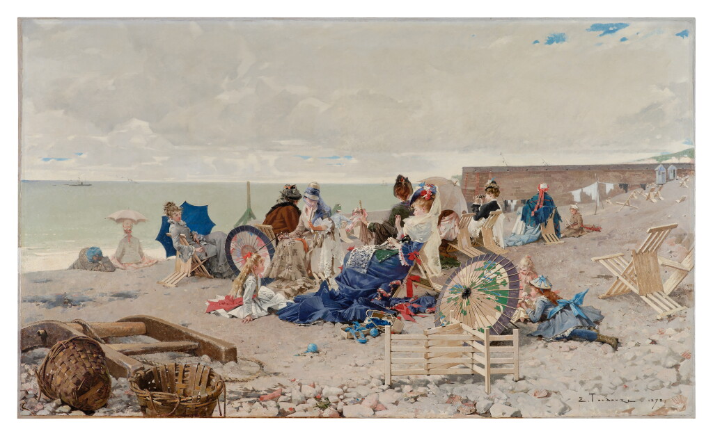 View full screen - View 1 of Lot 121. The Beach at Yport (Manche) (La Plage d’Yport (Manche)).
