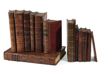 View full screen - View 1 of Lot 326. Military tactics and training, 16 works in 14 volumes, all 18th century.