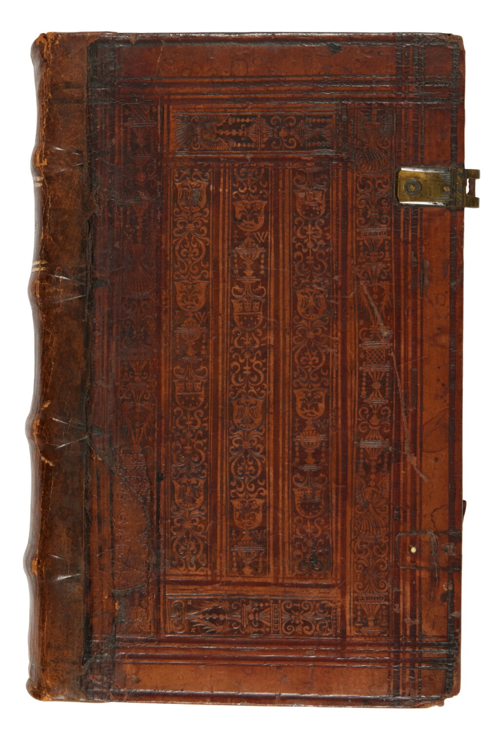 View full screen - View 1 of Lot 1363. Priscianus Caesariensis, Opera grammatica, Venice, Heirs of Aldo Manuzio & Andrea Torresano, 1527, Cologne brown calf over wooden boards.