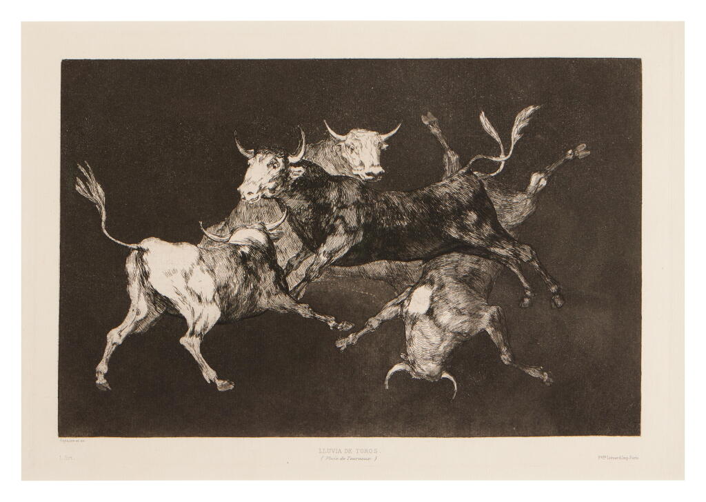 View full screen - View 1 of Lot 166. Los Proverbios: Four Additional Plates (Delteil 220-223; Harris 266-269).