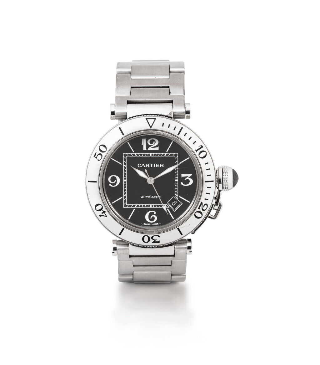 Voir en plein écran - Voir 1 du lot 64. Pasha Seatimer, Ref. 2790 Montre bracelet en acier avec date et bracelet | Stainless steel wristwatch with date and bracelet Vers 2010 | Circa 2010.