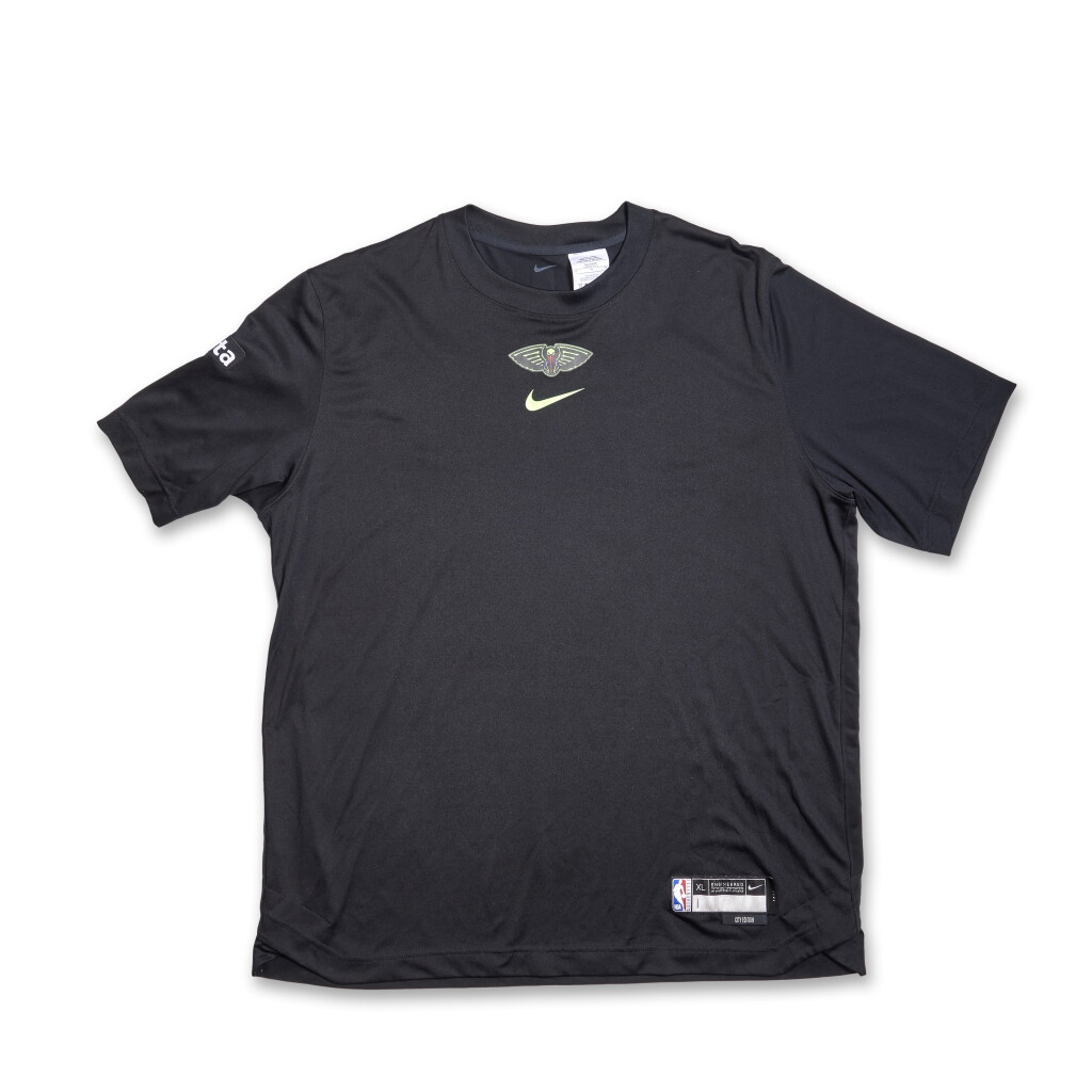 View full screen - View 1 of Lot 24. Zion Williamson New Orleans Pelicans 2023-2024 Game Worn City Edition Warmup Top | Matched to 2 Games.
