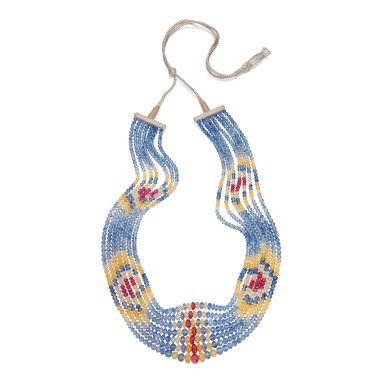 View full screen - View 1 of Lot 50. Multi-Colored Sapphire and Ruby Necklace.